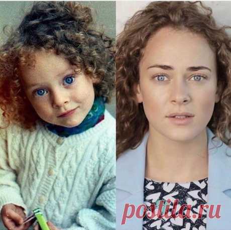 Прекрасная Актриса Аглая Тарасова в детстве и сейчас 🥰