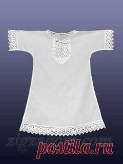 Крестильная рубашка своими руками | Зигзагом.com