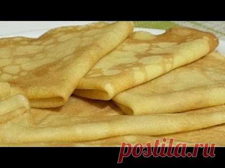 Готовьте так и блинчики будут ещё тоньше и вкуснее/Thin pancakes on choux pastry