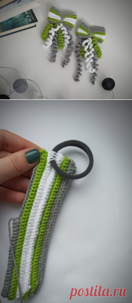 Мастер-класс : Изготавливаем вязаные бантики | Журнал Ярмарки Мастеров