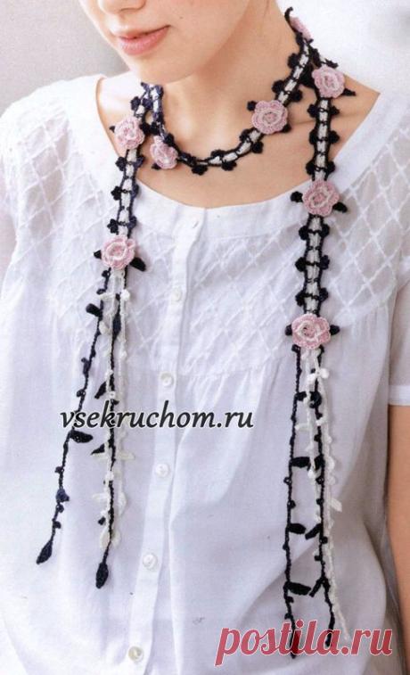 Красивый шарфик крючком | Все крючком.ру