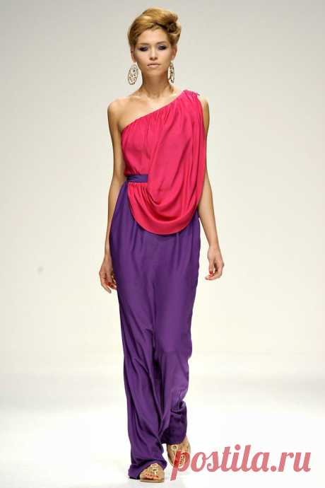 Color block Blue and Purple