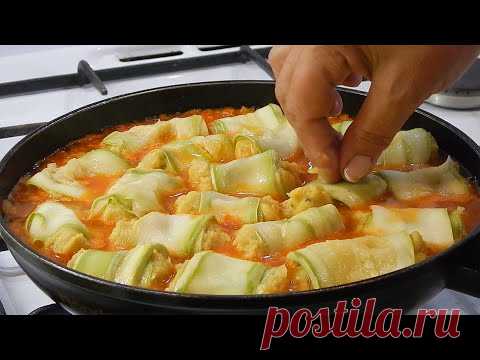 Лучшая замена голубцам - рулетики из кабачков . Просто , вкусно , бюджетно. - YouTube