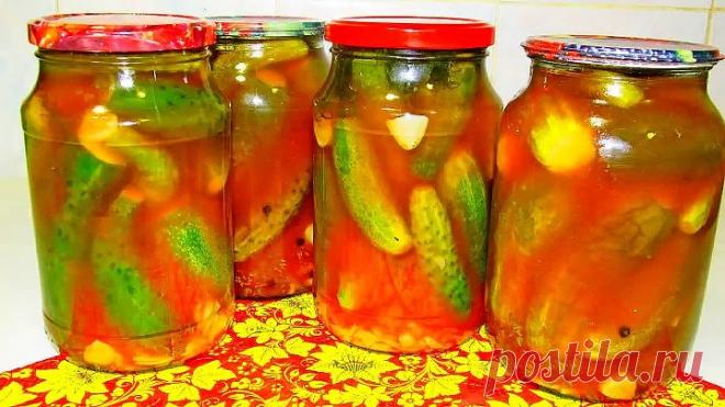 Огурцы в необычном маринаде