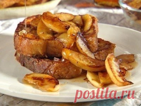 Французские тосты с яблоками