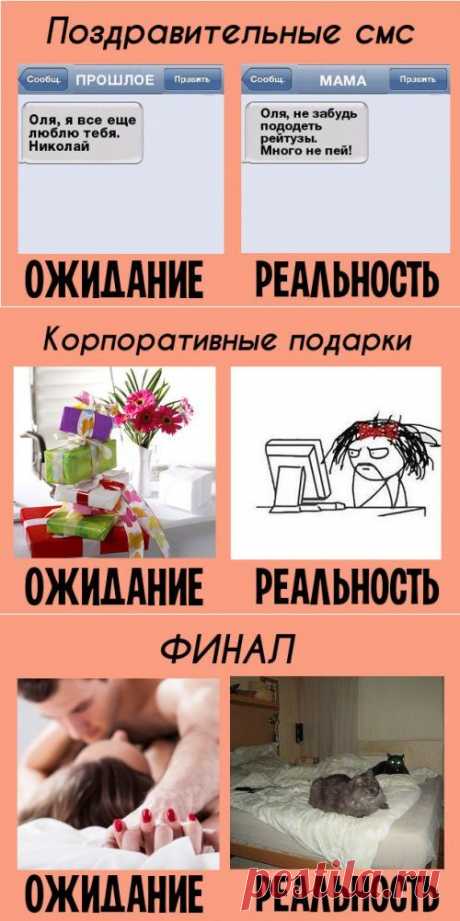8 Марта: ожидания vs. реальность (8 фото)
