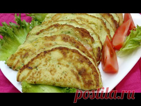 ЧЕБУРЕКИ из кабачков с ветчиной и сыром.Необычно, красиво и вкусно! Вы должны это попробовать!
