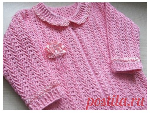 Узор крючком для вязания детского пальто