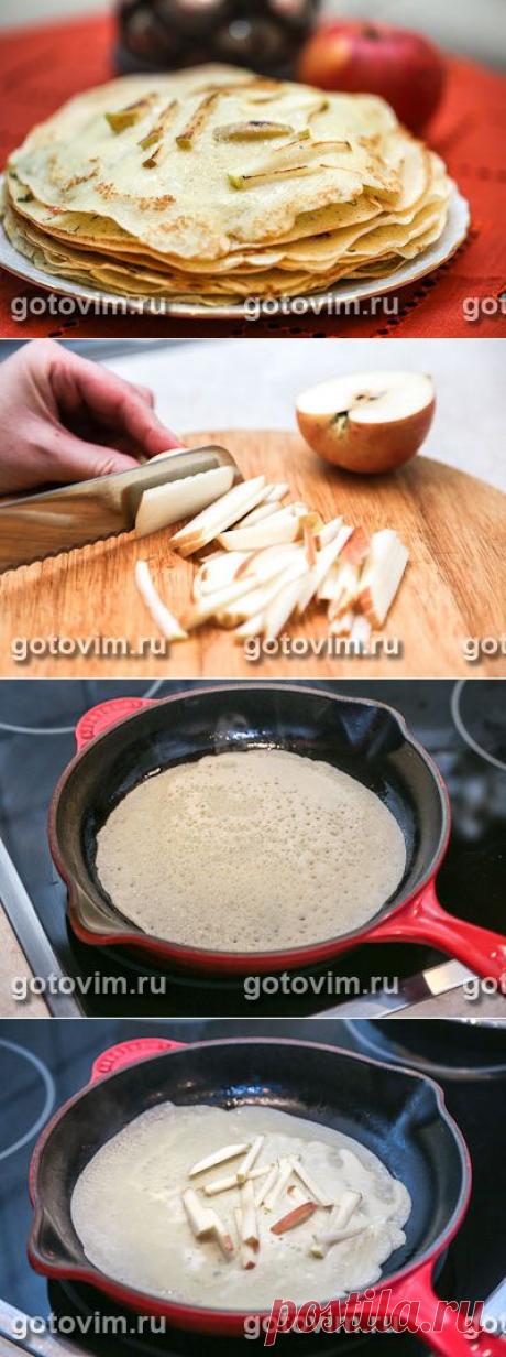 Блины с яблочным припеком. Фото-рецепт / Готовим.РУ