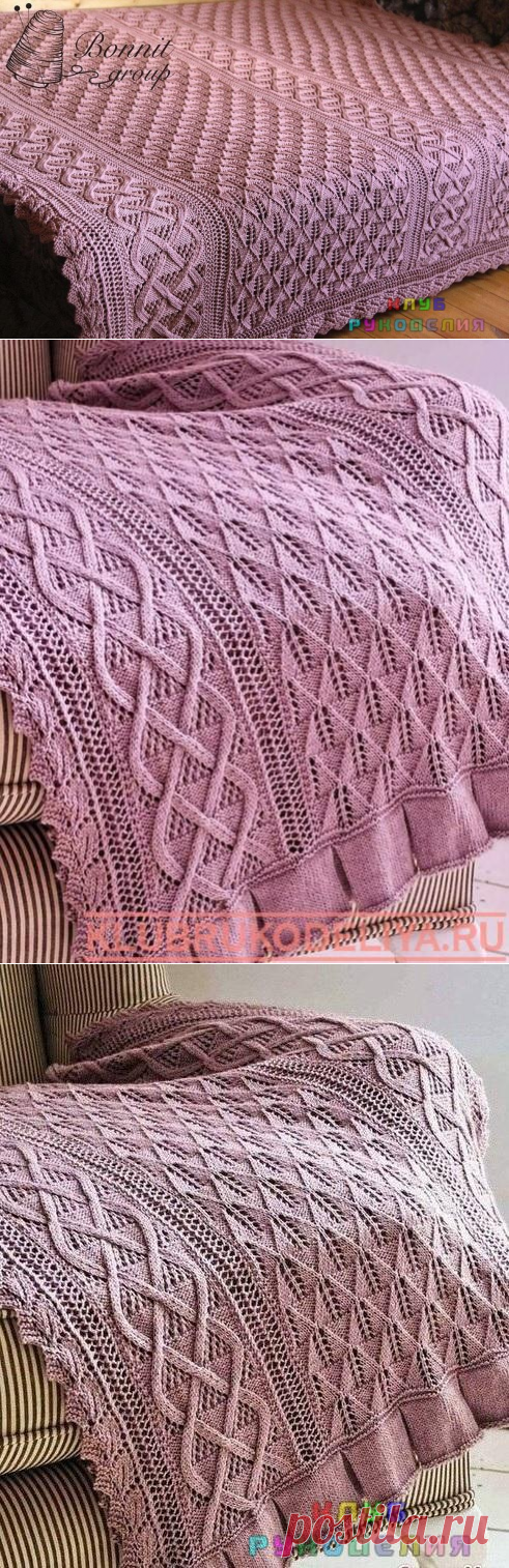 Покрывало спицами - Клуб рукоделия