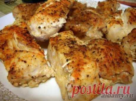 Запеченное куриное филе под соусом амаретто » Любимые рецепты