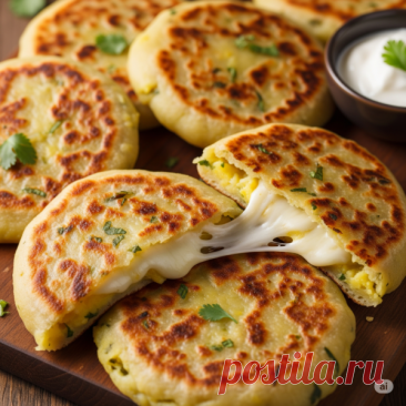 Картофельные хычины с сыром