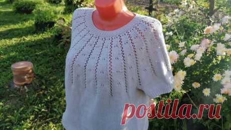 Кофточка с круглой кокеткой Схема Дзен You Tube кофточка с круглой кокеткой описание,схема кофточки круглой кокетки,вязание для начинающзих+схемы описания,вязание описание+для начинающих,