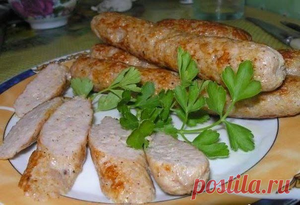 ДОМАШНИЕ КУРИНЫЕ КОЛБАСКИ