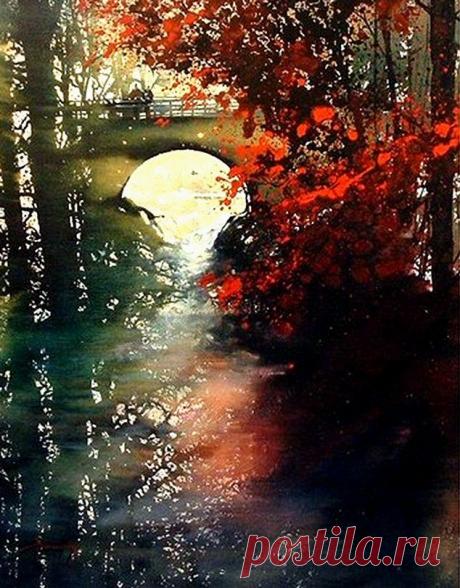 Игра цвета и света. Чудо акварели / Roland Palmaerts.