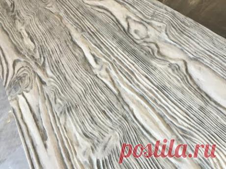 Браширование мебельных щитов. Aging wood.