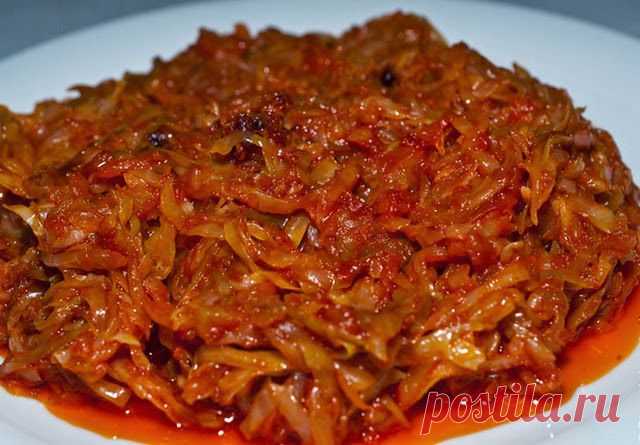 Очень вкусная тушеная капуста