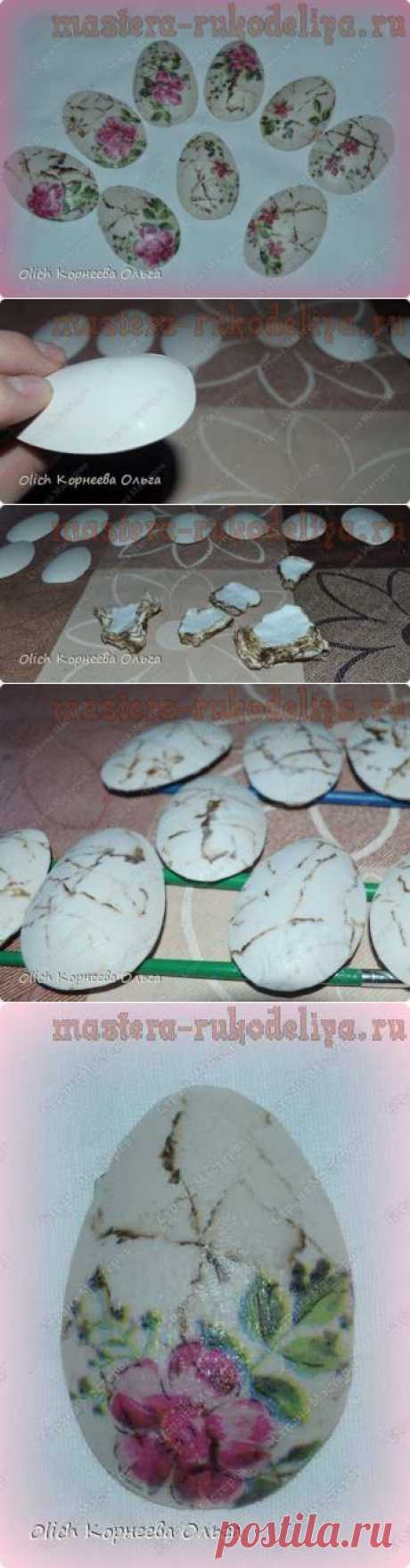 Мастер-класс по декупажу на гипсе: Магниты &quot;Пасхальные яйца&quot;