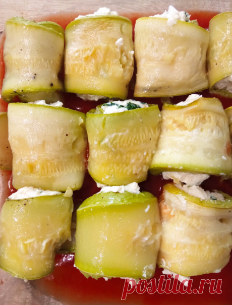 Легкая закуска из кабачков, поразила всех моих соседей вкусной начинкой... | ЛЮБЛЮ ГОТОВИТЬ | Яндекс Дзен