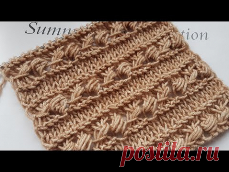 Супер идея, как связать объёмную мережку❤ knitting pattern.