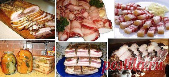 11 способов засолки сала.