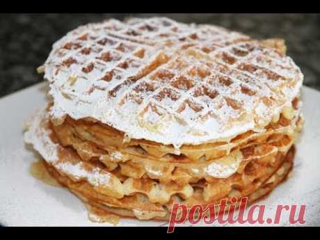 ТВОРОЖНЫЕ ВАФЛИ НА ЗАВТРАК . Cottage Cheese Waffles
