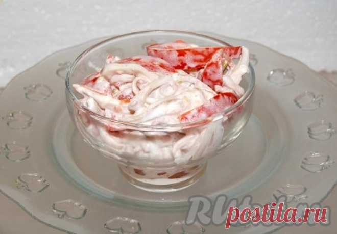 Салат "Красное море" с кальмарами (рецепт с фото) | RUtxt.ru