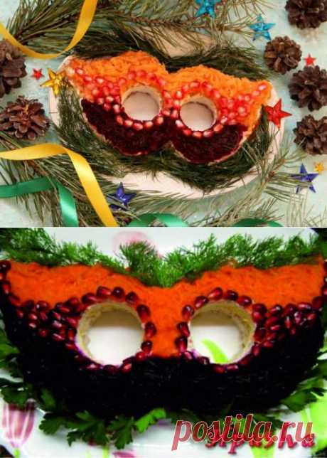 Салат &quot;Новогодняя маска&quot; - рецепт с фото / Простые рецепты