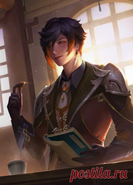 ArtStation - ZHONGLI - GENSHIN IMPACT FANART, Luminita Pham