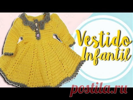 VESTIDO INFANTIL EM CROCHÊ/DIANE GONÇALVES