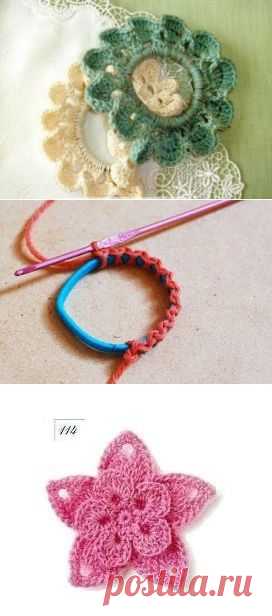 Оформляем резинки для волос крючком - схемы и бонус