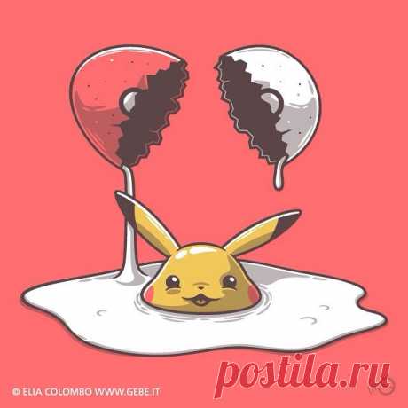 Tiernas ilustraciones producto de la fusión de la cultura pop  - Baquetón contenido seleccionado de Ilustración
