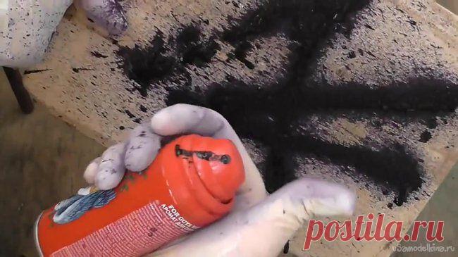 Баллончик с краской из обычного дезодоранта