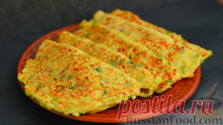 Рецепт: Кабачковые "чебуреки" с говяжьим фаршем на RussianFood.com