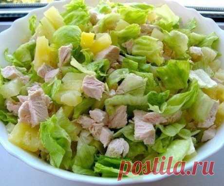 Очень легкий и не менее вкусный салатик