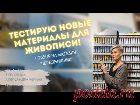 ОБЗОР магазина &quot;Передвижник&quot; и ТЕСТ материалов! Художник Александра Черная