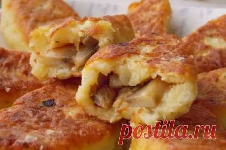Картофельные зразы с грибами — рецепт