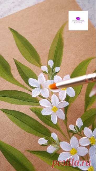 Mesmerizing flower painting in acrylics #wocol #art #flowers #shorts