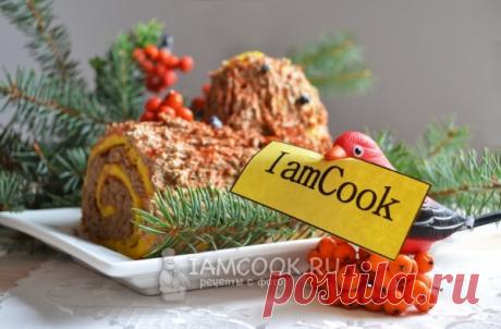 Рождественское «Полено» (закусочное) — рецепт с фото пошагово