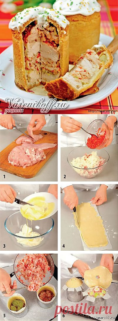 ЖАРКОЕ ИЗ КУРИЦЫ В ТЕСТЕ.