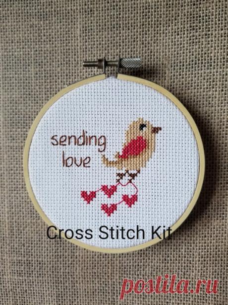 Counted Cross Stitch Kit Sending Love Bird - Etsy España