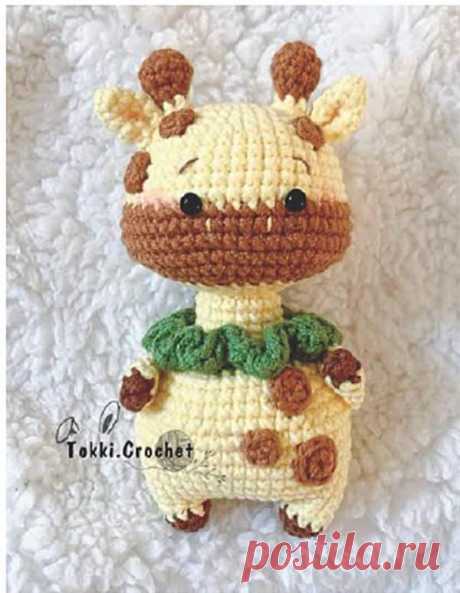 Жираф крючком. Амигуруми схемы и описания. Автор: @tokki.crochet | IRINELY.ART