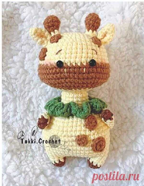 Жираф крючком. Амигуруми схемы и описания. Автор: @tokki.crochet | IRINELY.ART