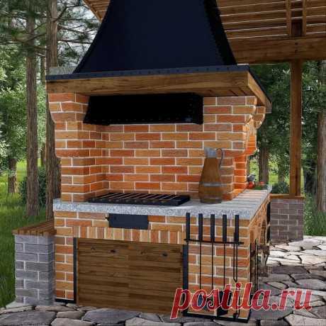 Печь барбекю для загородного участка: 45 популярных вариантов | Живу за городом
