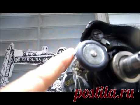Como desmontar el devanador de la bobina de la máquina  cuando no llena la la bobina.