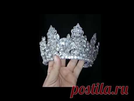 How to make wedding crystal crown - DIY (1)