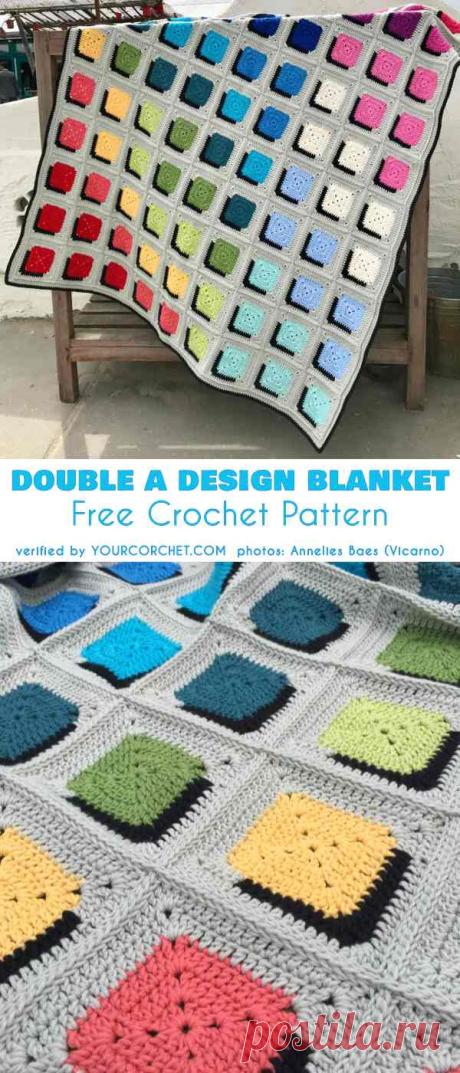 Double A Design Blanket Free Crochet Pattern | Your Crochet