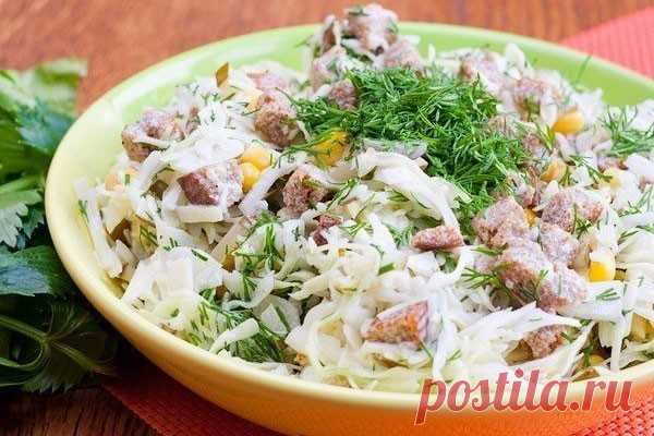 Салат с сухариками — Женская страничка