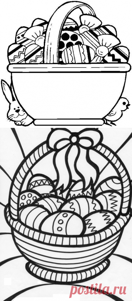 Пасхальные раскраски | Мастер классы | рукоделие, декор, полимерная глина, плетение, вышивание