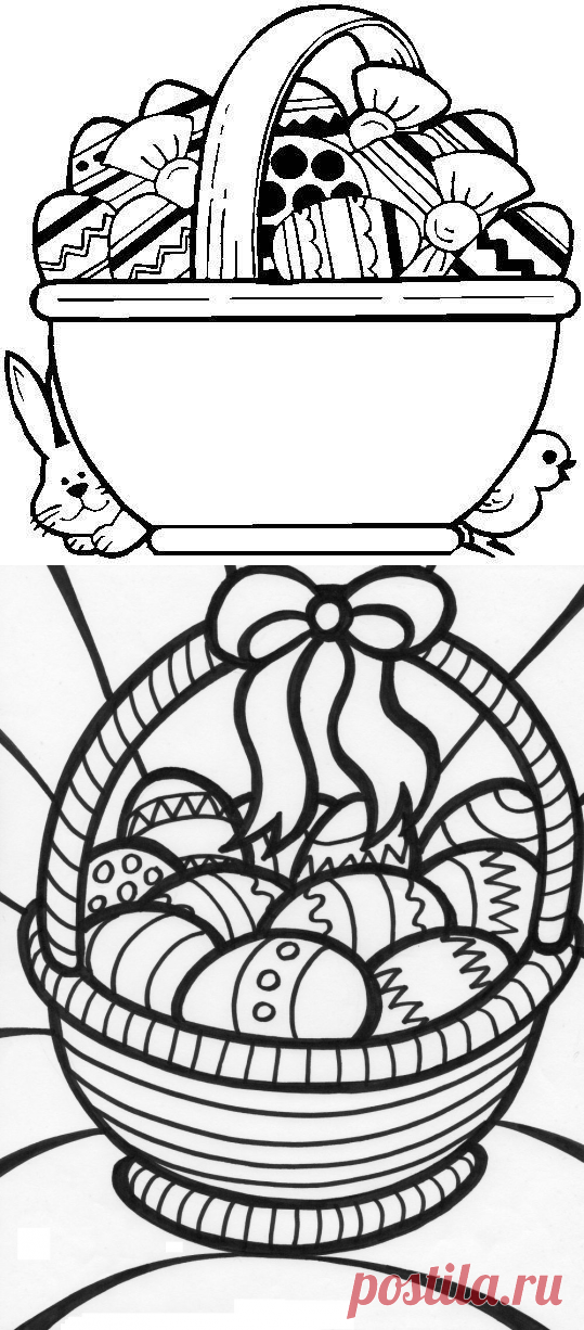 Пасхальные раскраски | Мастер классы | рукоделие, декор, полимерная глина, плетение, вышивание